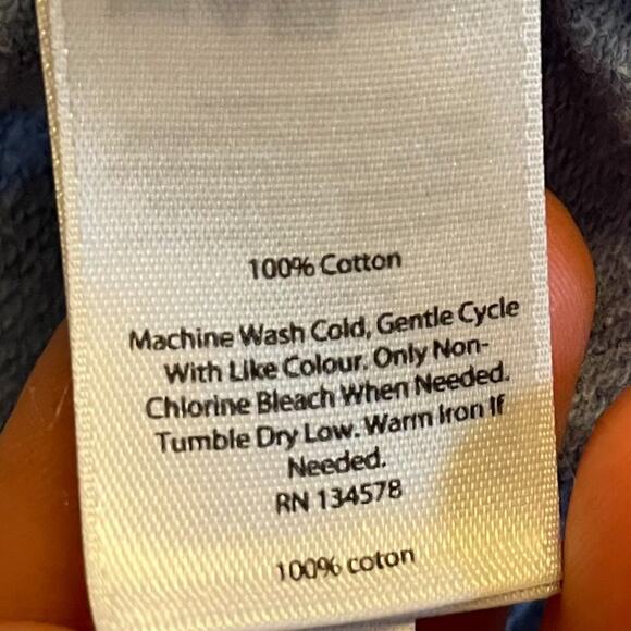 Vineyard Vines Cotton Sunwashed Blue Funnel Neck Relaxed Shep Shirt/Sweatshirt - Picture 8 of 12